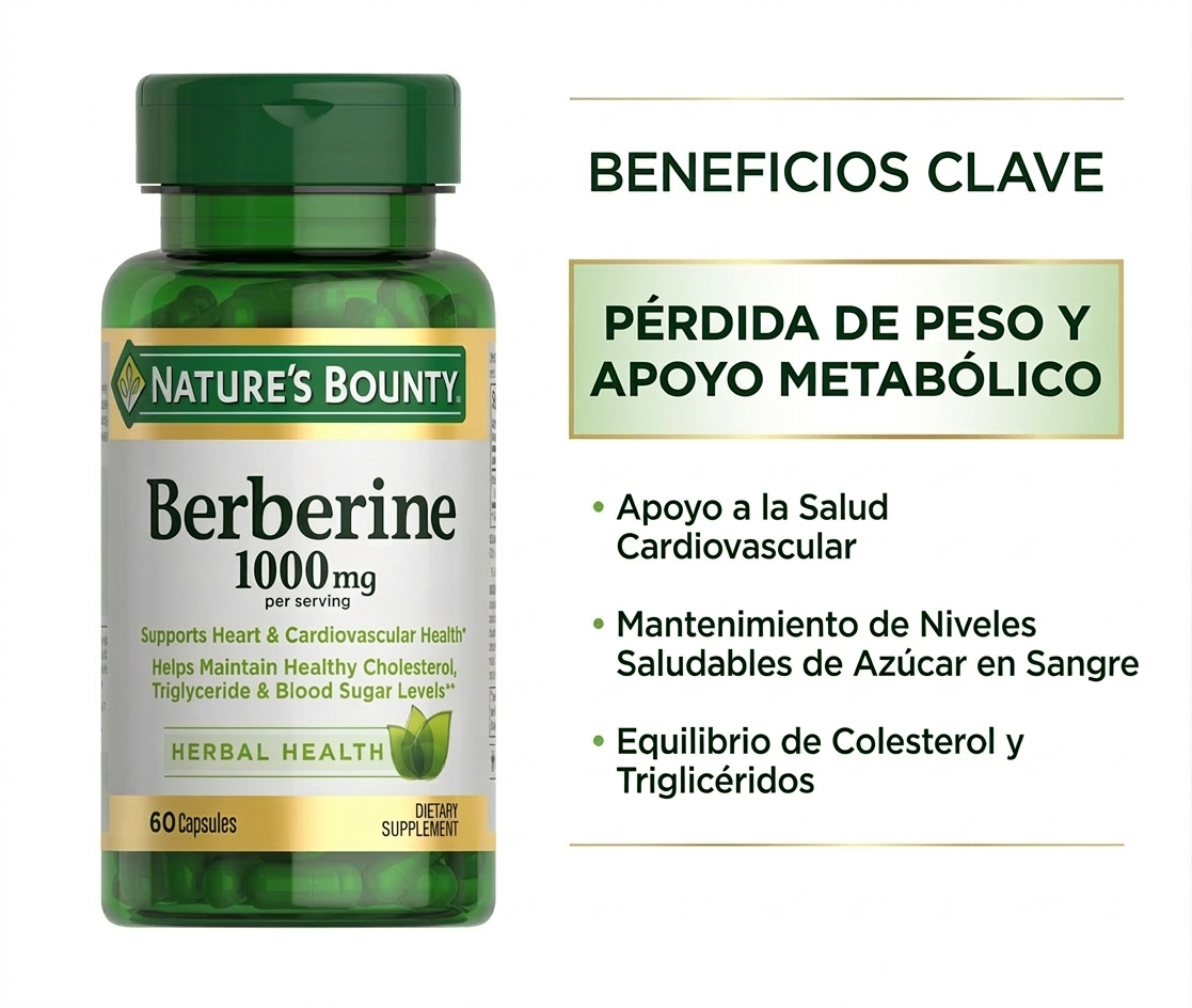 Berberine 1000 mg – Nature’s Bounty